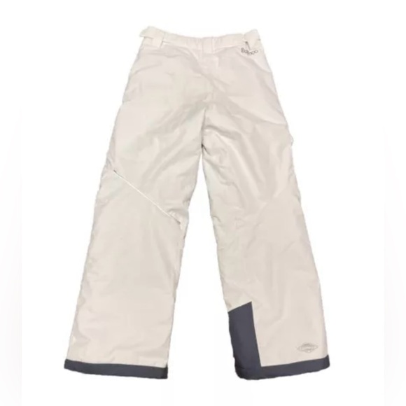 COLUMBIA BUGABOO OMNI-HEAT Insulated Snow Ski Snowboard Pants White/Grey Med - Picture 4 of 9